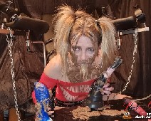 Scat Slut-Orgasma Celeste hard horse cock deep throat shit and puke play 06