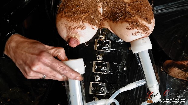 Milked shit udders and extreme shit play
